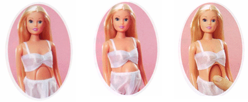 Les �tapes de la poup�e enceinte