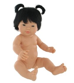 bébé poupée poupon jouet nudité nu corps apprendre enfant Stock Photo