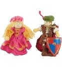 poupee Figurine en bois Princesse et Prince