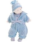 poupee v�tement poupon ensemble bleu