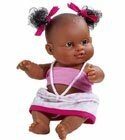 poupee Mini b�b� m�tis couettes roses