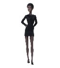 poupee Barbie Basics noire robe 