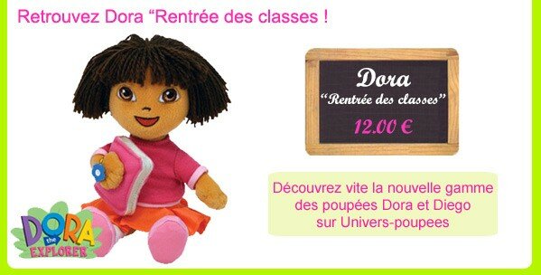 Nouveau : 11 modèles de poupées Dora à découvrir