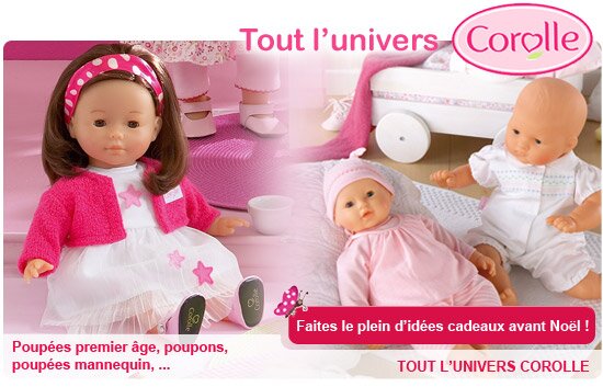 Devouvrez les poupées et poupons Corolle, une grande marque aux service des enfants