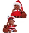 Poupée Mini fille noire Noël : obtenir plus d'information
