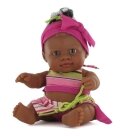 Poupée Mini bébé fille noire maillot de bain : obtenir plus d'information