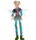 poupee Poupée porcelaine Elfe à suspendre vert