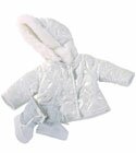Manteau blanc bottes Gotz poupée 45-50cm poupee