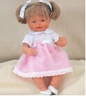 Cuco robe rose tulle poupee