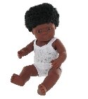 poupee Poupon garçon Afro-américain avec cheveux