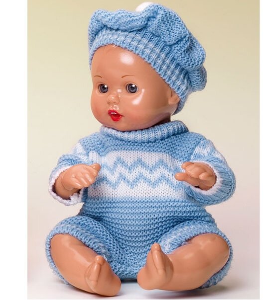 Cliquer pour acheter Mini bébé Juanin ensemble laine bleu