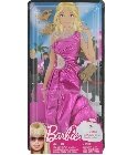 poupee Habit Barbie robe de soirée rose électrique
