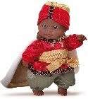 Mini bébé roi mage Baltazar poupee