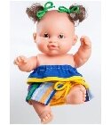 Mini bébé Irina tenue été bleue 21cm poupee