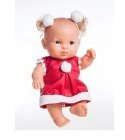 Mini bébé Noël Jana robe rouge 21cm poupee