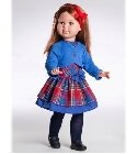 poupee Sandra robe bleue 65cm